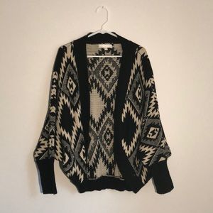 Black and cream sweater